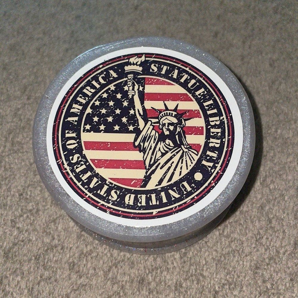 Handmade epoxy, resin grinder, USA
